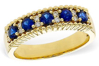 K284-17518: LDS WED RG .64 TW SAPPHIRE .76 TGW