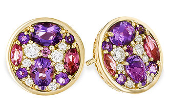 K284-17536: EARR .82 TW SEMI-PRECIOUS (P.TOUR, AMY) .98 TGW