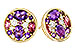 K284-17536: EARR .82 TW SEMI-PRECIOUS (P.TOUR, AMY) .98 TGW