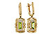 K285-00227: EARRINGS .71 TW PERIDOT .88 TGW (6x3MM PER)