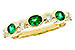 K285-00245: LDS WED RG .43 EMERALD .56 TGW