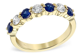 L195-02936: LDS WED RG .61 TW SAPP 1.00 TGW