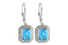 L196-84727: EARR 2.20 BLUE TOPAZ 2.36 TGW