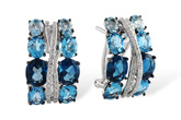 L196-86572: EARR 6.22 BLUE TOPAZ 6.46 TGW