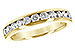 L197-80236: LDS WED RG .75 TW (12 STONES)