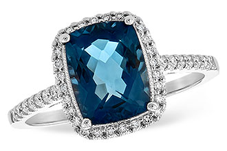 L198-72072: LDS RG 2.42 LONDON BLUE TOPAZ 2.62 TGW