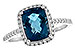 L198-72072: LDS RG 2.42 LONDON BLUE TOPAZ 2.62 TGW