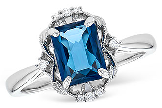 L282-30209: LDS RG 1.70 LONDON BLUE TOPAZ 1.76 TGW