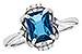 L282-30209: LDS RG 1.70 LONDON BLUE TOPAZ 1.76 TGW