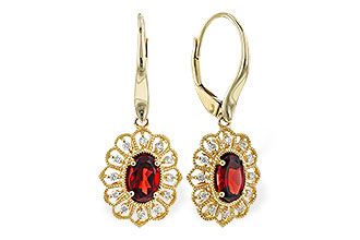 L283-21172: EARR 1.08 TW GARNET 1.24 TGW (6x4MM GAR)