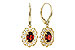 L283-21172: EARR 1.08 TW GARNET 1.24 TGW (6x4MM GAR)