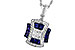 L283-25645: NECK .85 TW SAPPHIRE 1.10 TGW