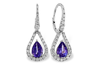 L284-10218: EARR 1.48 TW TANZANITE 1.98 TGW (7x5 PEAR)