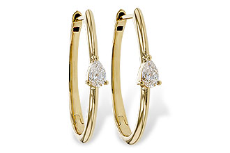 L284-11127: EARRINGS .45 TW PEAR DIAMONDS