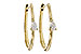 L284-11127: EARRINGS .45 TW PEAR DIAMONDS