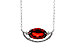 L284-11145: NECKLACE 1.94 GARNET 2.08 TGW (10x6MM GAR / 18")