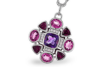 L284-12000: NECKLACE 2.76 SEMI-PREC (AM,GT,PT) 2.82 TGW