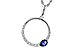 L284-12009: NECKLACE .28 SAPPHIRE .43 TGW