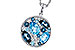 L284-12936: NECKLACE 2.31 TW BLUE TOPAZ 2.48 TGW
