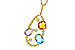 L284-12945: NECKLACE 3.04 TW SEMI-PREC 3.14 TGW (BT,AMY,CIT)
