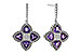L284-13818: EARRINGS 1.41 AMETHYST 1.50 TGW