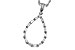 L284-14745: NECKLACE .27 BAG .28 TW