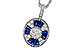 L284-15709: NECKLACE .56 TW SAPPHIRE .80 TGW