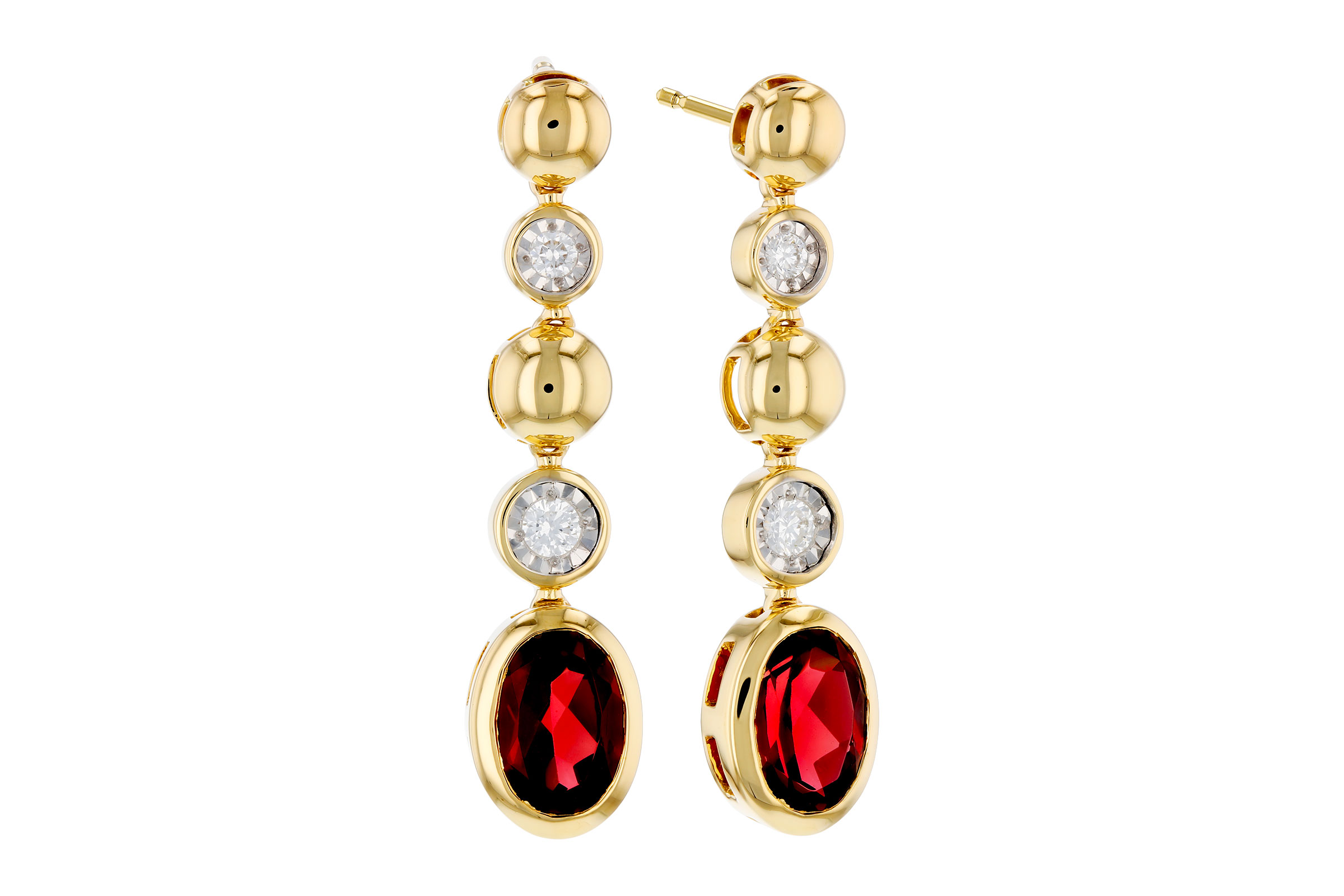 L285-01154: EARRINGS 1.76 TW GARNET 1.86 TGW