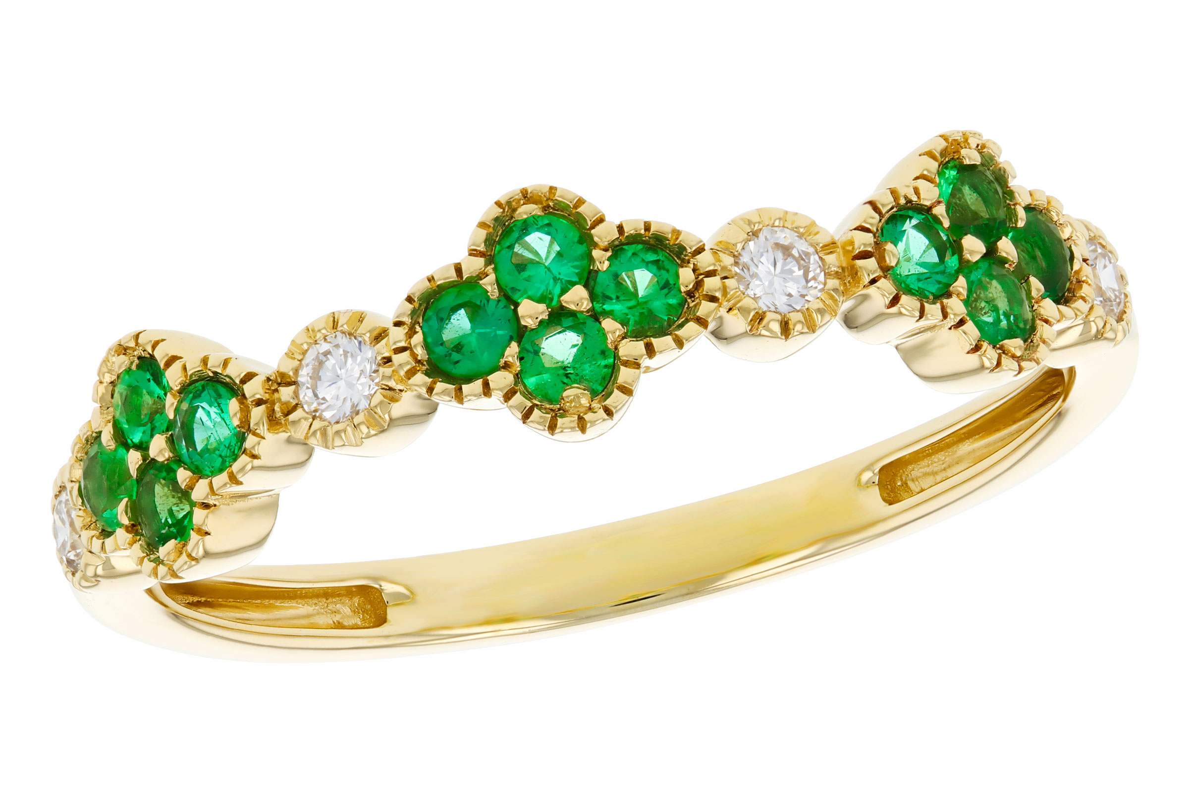 L285-02927: LDS WED RG .18 TW EMERALD .26 TGW