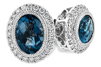 M198-64736: EARR 1.76 LONDON BLUE TOPAZ 2.01 TGW