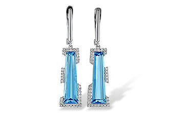 M199-55709: EARR 6.12 TW BLUE TOPAZ 6.33 TGW