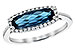 M199-59345: LDS RG 1.79 LONDON BLUE TOPAZ 1.90 TGW