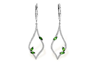 M199-60254: EARR .42 GREEN GARNET .77 TGW