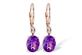 M199-62909: EARR 2.85 TW AMETHYST 2.90 TGW (9x7MM AMY)