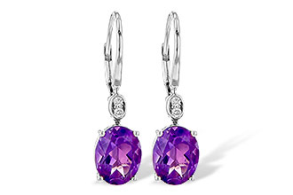 M199-62909: EARR 2.85 TW AMETHYST 2.90 TGW (9x7MM AMY)