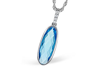 M282-30236: NECK 1.90 BLUE TOPAZ 1.93 TGW