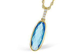 M282-30236: NECK 1.90 BLUE TOPAZ 1.93 TGW