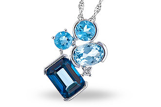 M282-33863: NECK 3.08 BLUE TOPAZ TW 3.11 TGW