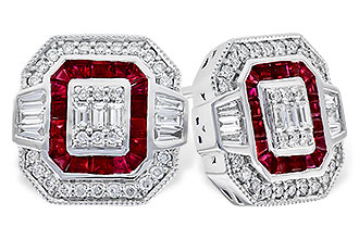M283-18381: EARR .58 TW RUBY .96 TGW