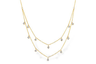 M283-19345: NECKLACE .22 TW (18 INCHES)
