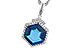 M283-22054: NECK 3.94 TW LONDON BLUE TOPAZ 4.12 TGW