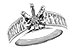 M283-26618: LDS SEMI DIA RG 1.22 TW BAGUETTES