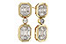 M284-09327: EARRINGS .38 BAG .45 TW