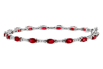 M284-11172: BRACELET 4.65 RUBY 4.97 TGW (7")