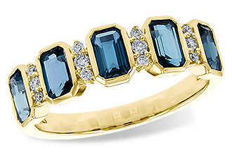 M284-12027: LDS RG 1.46 TW LONDON BLUE TOPAZ 1.58 TGW