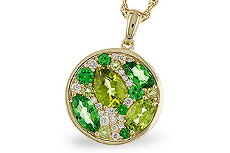 M284-12927: NECK 2.20 TW SEMI-PRECIOUS (TSAV, PER) 2.37 TGW