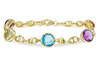 M284-12945: BRACELET 7.09 TW SEMI-PREC (GT,CIT,AMY,G.AMY,BT)