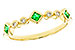 M284-13890: LDS WED RG .14 TW EMERALD .19 TGW