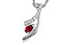 M284-14727: NECKLACE .21 RUBY .38 TGW (5x3 RUBY)