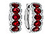 M284-15718: EARRINGS 2.20 TW RUBY 2.45 TGW
